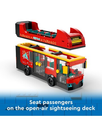 LEGO City Red Double-Decker Sightseeing Bus Toy 60407