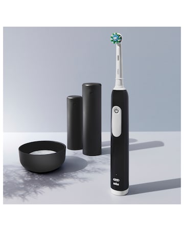 Oral-B Pro 1 Cross Action Black Electric Toothbrush with Travel Case