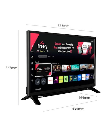 Toshiba 24WV2553DB 24in HD TV with Freely