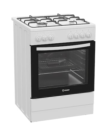 Indesit I6G3PMW/UK 60cm Gas Single Cooker - White