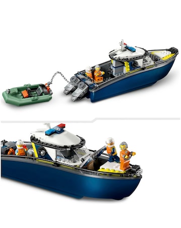 LEGO City Police Boat Chase Toy Building Set 60456