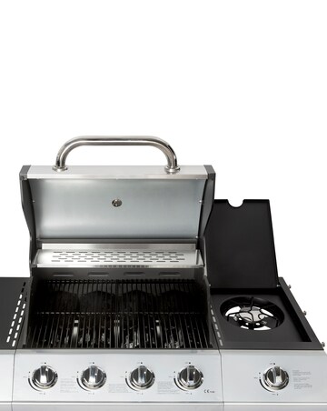 Charles Bentley 4 Burner Gas BBQ with Side Burner