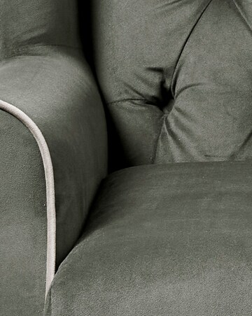 Joanna Hope Marbella Velvet Button Back Accent Chair