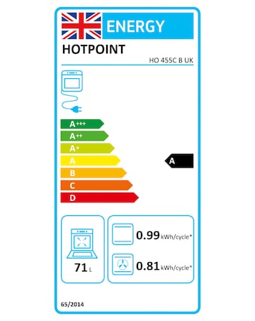 Hotpoint Class 2 HO455CBUK Built-In Electric Single Oven Catalytic Clean Black