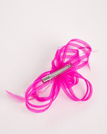 Fuchsia Bow Clip Fascinator