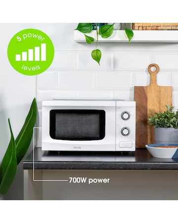 Abode AMM2001S 20L Silver Manual Microwave