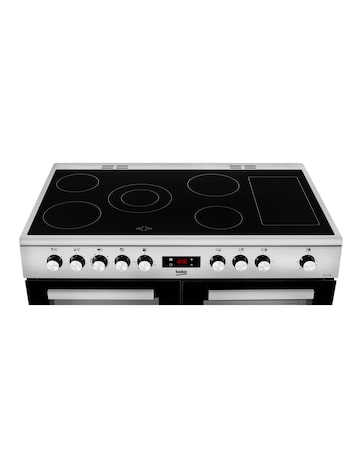 Beko KDVC100X 100cm Electric Double Oven Ceramic Hob - Stainless Steel