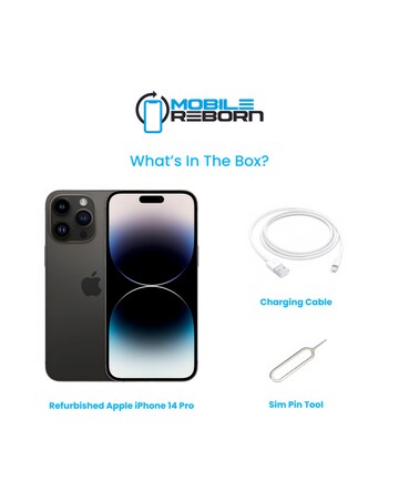 Refurbished Apple iPhone 14 Pro 128GB - Space Grey (Pristine Condition)