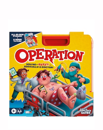 Operation Electronic Board Game with All-in-One Carrying Case