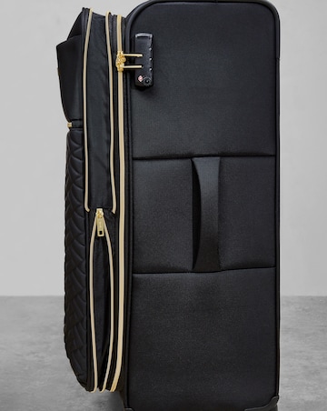Rock Sloane Large Suitcase - Black