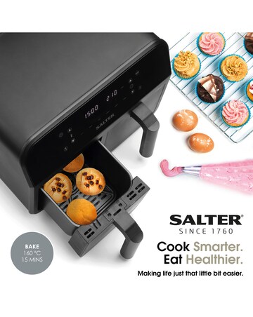 Salter Dual Air Cook Digital Pro Air Fryer 7.4L