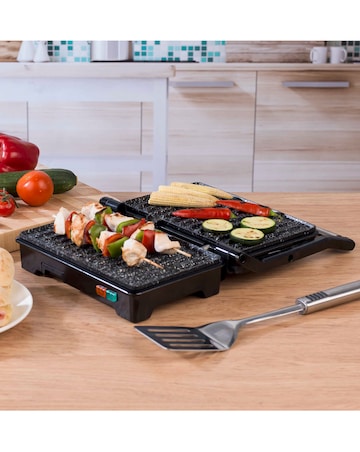 Salter EK2384MG Megastone Fold Out Compact Health Grill and Panini Maker