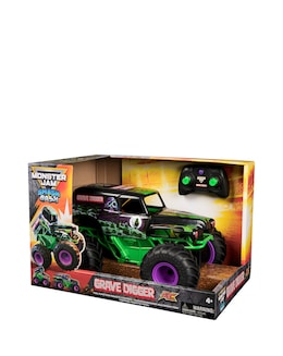 Monster Jam 1:15 Remote Control Smash &amp; Bash Grave Digger Monster Truck