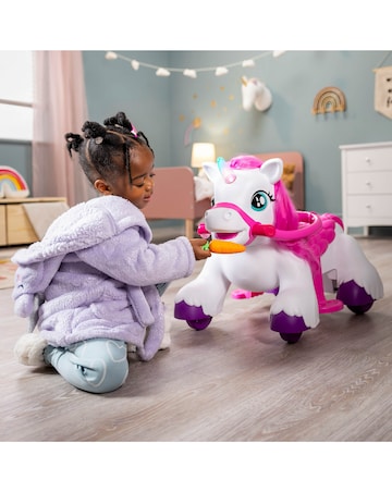 Xootz Magical Unicorn Electric Ride-On - White
