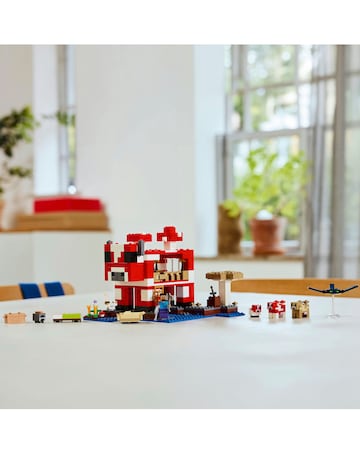 LEGO Minecraft The Mooshroom House Island Gamer Kit Toy for Kids Set 21270