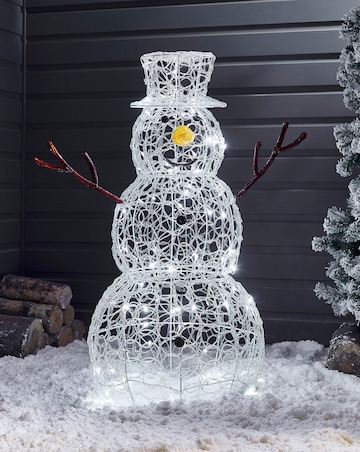 Outdoor Twinkling Snowman - 90cm