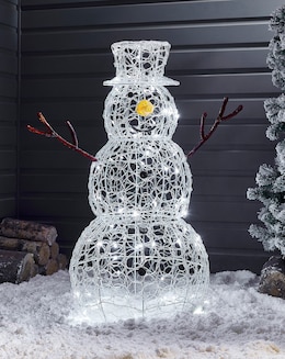 Outdoor Twinkling Snowman - 90cm