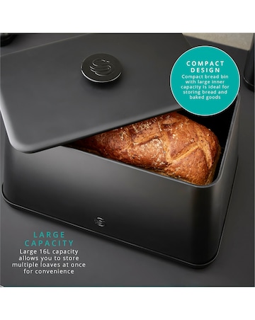 Swan Stealth Bread Bin