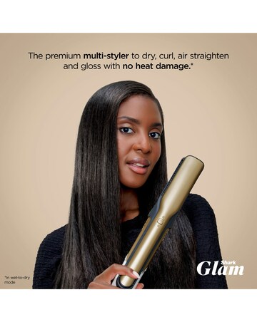 Shark Glam Straight & Waves Multi-Styler 4-In-1 - Gold - HD6041SUK