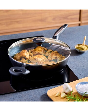 Morphy Richards Forged Aluminium Saute Pan with Lid