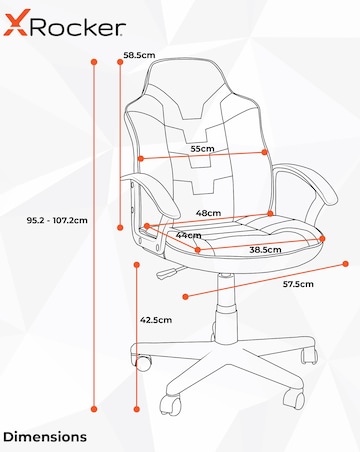 X Rocker Saturn Junior Gaming Chair - Pink