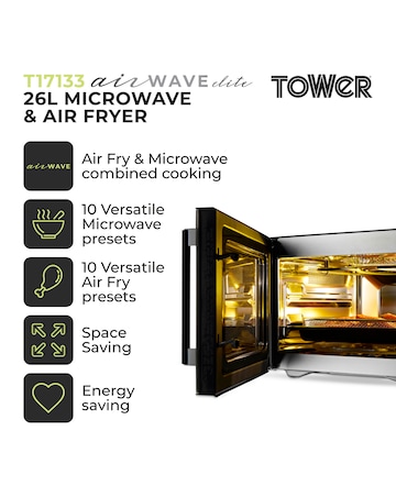 Tower Vortx Digital 25L Microwave Air Fryer