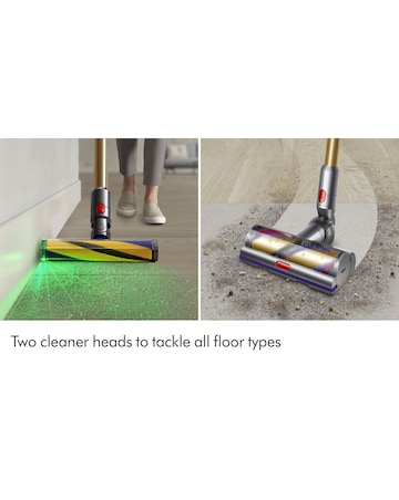 Dyson V15 Detect Absolute Cordless Vacuum Cleaner, Yellow/Nickel