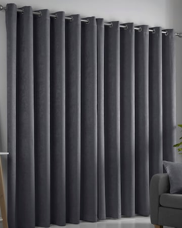 Fusion Strata Light Filtering Eyelet Curtains