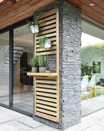 Forest Slatted Wall Planter 1 Shelf