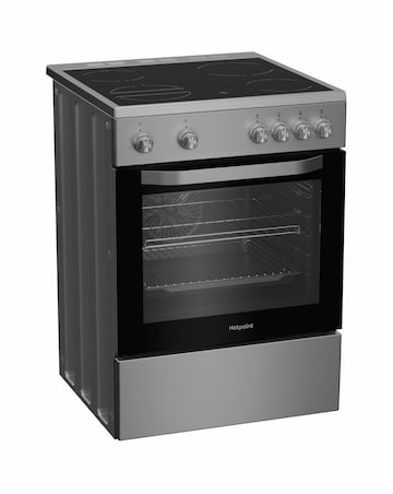 Hotpoint H6V5KMX/UK 60cm Electric Single Cooker with Multiflow - Stainless Steel