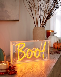 Boo Neon Sign