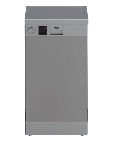 Beko DVS04020S Freestanding 10-place Slimline Dishwasher - Silver