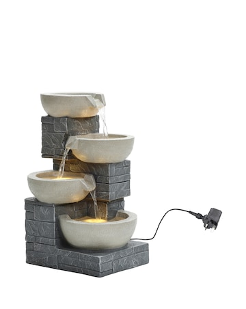 Charles Bentley 4 Tier Cascading Bowls Water Feature
