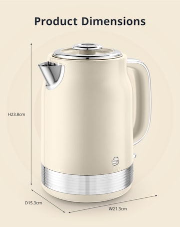 Swan Retro Revive Jug Kettle Cream