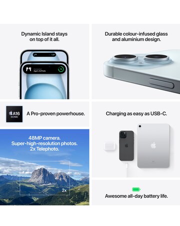 Apple iPhone 15 Plus 256GB - Black