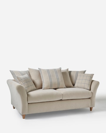 Clover Fabric Scatterback 3 Seater Sofa