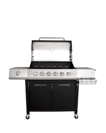 Charles Bentley 6 Burner Gas BBQ with Side Burner