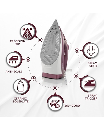 Breville Super Steam Ceramic Iron - Wine