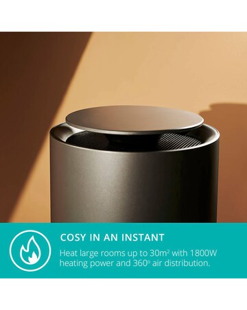 Duux Threesixty Smart Black Ceramic Heater