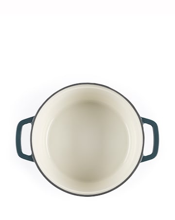 Salter 24cm Cast Iron Casserole Dish Green