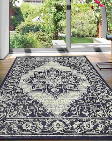 Gel Backed Medallion Rug