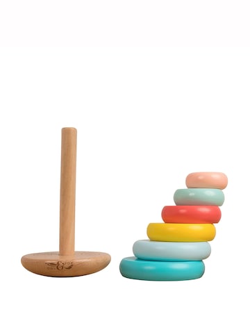 TP Owl & Fox Wooden Topple Tower