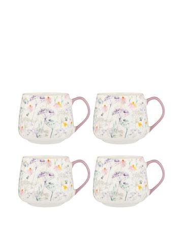 Price & Kensington Set of 4 Daisy Mugs