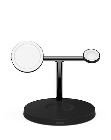 Belkin BoostCharge Pro 3-in-1 Wireless Charger w MagSafe Charging 15W Black