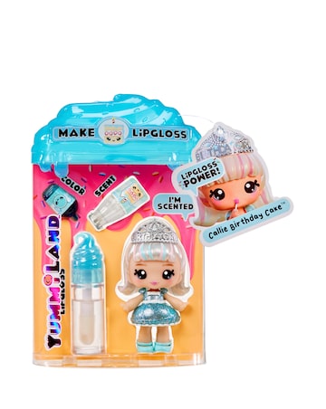 Yummiland Large Doll + Lipgloss Pet- Callie Birthday Cake