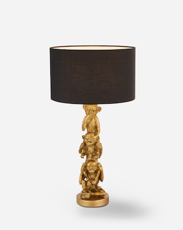 Stacked Monkey Table Lamp