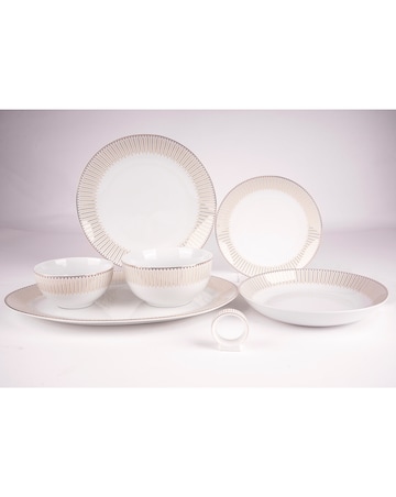 Waterside Gold Radiance 50 Piece Dinner Set