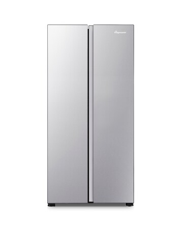 Fridgemaster MS83430ES 80cm American Fridge Freezer - Silver