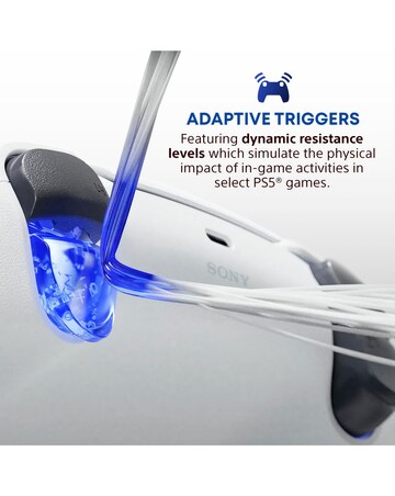 PlayStation 5 Digital & White Dualsense Controller Bundle