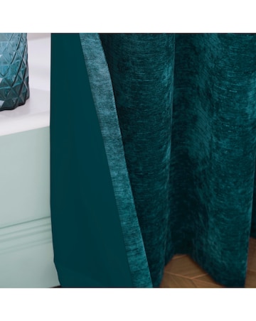 Hyperion Selene Luxury Chenille Weighted Thermal Eyelet Curtains